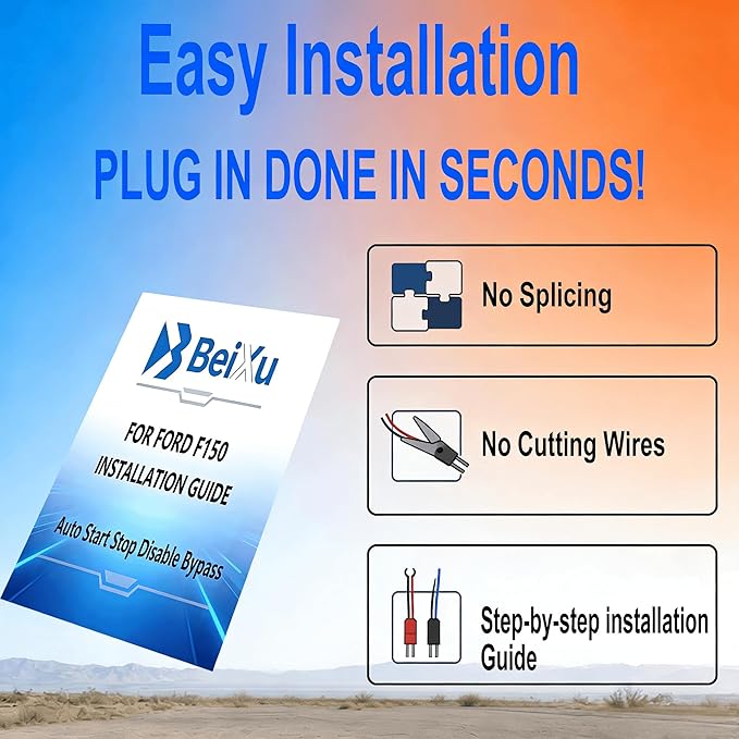 Auto Start Stop Eliminator for Ford F-150 2015-2020 All Trims, Keep Memory Disable Start Stop, Plug & Play Canceller, No Coding Required, Fits XL, XLT, Lariat, King Ranch, Platinum, Limited