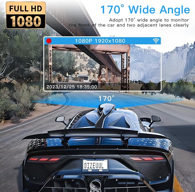 5 Channel Dash Cam 360° View 5G WiFi & APP Control, GEMEK 2K Front and Rear Inside, Left Right Dash Camera for Cars Free 64GB TF Card, G-Sensor, Night Vision, 24H Parking Mode