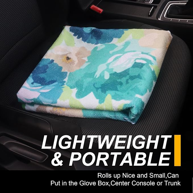 Back Seat Cover for Car Trucks Van SUV Jeep,Waterproof Rear Bench Towel Seat Covers for Dogs and Kids,Automotive Backseat Protector (Chrysanthemum)