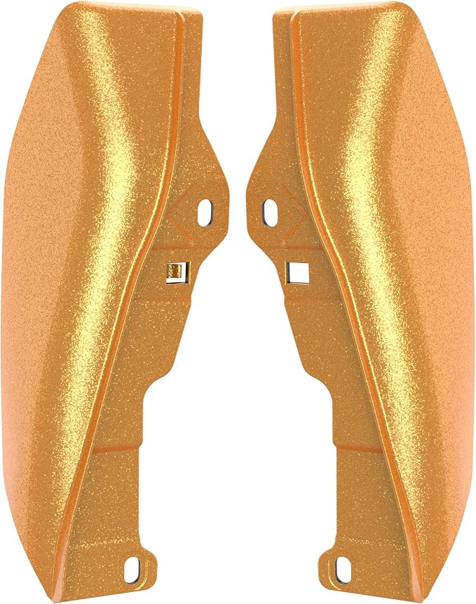 Color - Matched Mid Frame Air Deflectors Heat Shield, Perfectly Fit for Harley Touring Models 2009-2026 Hard Candy Gold Flake