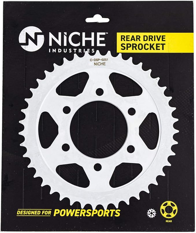 NICHE Drive Sprocket Chain Combo for Suzuki GSXR600 Front 16 Rear 45 Tooth 525HZ Standard 110 Links