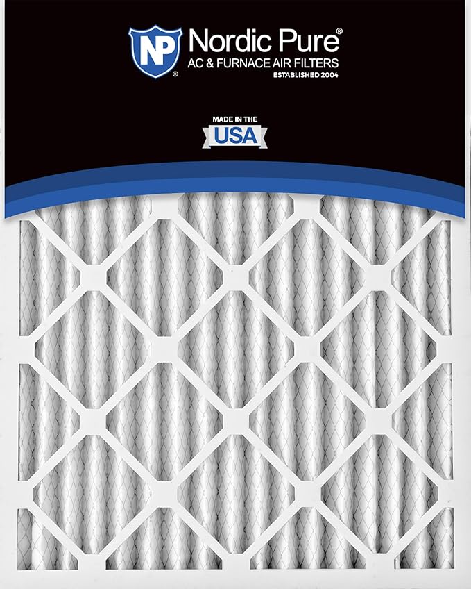 Nordic Pure 14x24x2 (Actual Size: 13 1/2 x 23 1/2 x 1 3/4) Pleated MERV 13 Air Filters 3 Pack