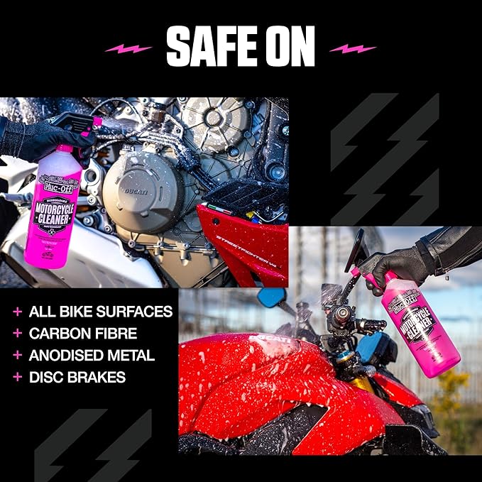 Muc Off Nano-Tech Motorcycle Cleaner, 5 Liter - Fast-Action, Biodegradable Motorbike Cleaning Spray - Safe On All Surfaces and All Types of Motorcycle -667US