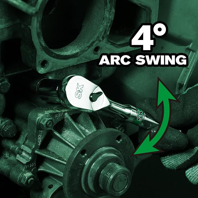 SK 1/4" Drive Socket Set with 90-Tooth Ratchet, 52-Piece, SAE & Metric, SuperKrome Finish, Premium CR-V Construction, with EVA Foam Tool Organizer