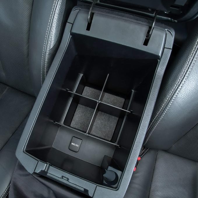 JDMCAR Compatible with Center Console Organizer (Red Trim), Divider and Glove Box Organizer Toyota 4Runner 2010-2023