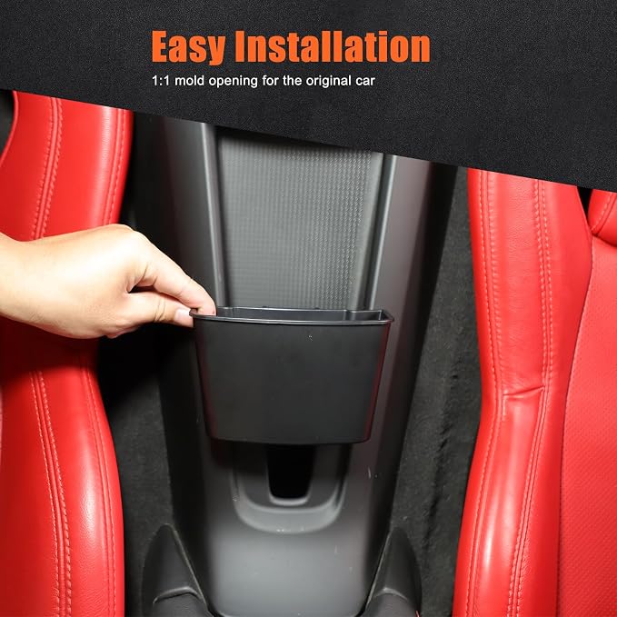 TOYCIDFG Between Seat Storage Pocket Compatible with C8 Corvette Stingray 2020-2026, Car Interior Organizer Accessories
