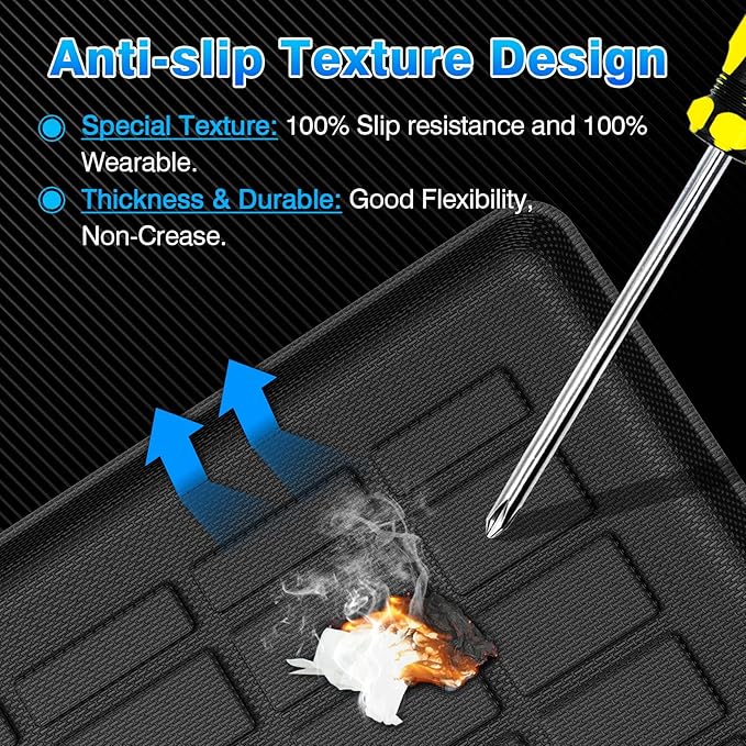 Cargo Mat Fits for Jeep Grand Cherokee L 2021-2025 2026, All Weather TPE Rear Cargo Liner Trunk Mat with 3rd Row Seatback Cover for Jeep Grand Cherokee L Accessories