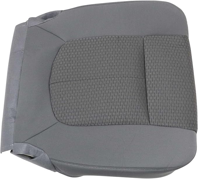 FZJDSD Steel Gray Driver Side Bottom Cloth Replacement Seat Cover & Seat Foam Cushion Compatible with Ford F250 F350 F450 F550 XLT 2011 2012 2013 2014 2015 2016