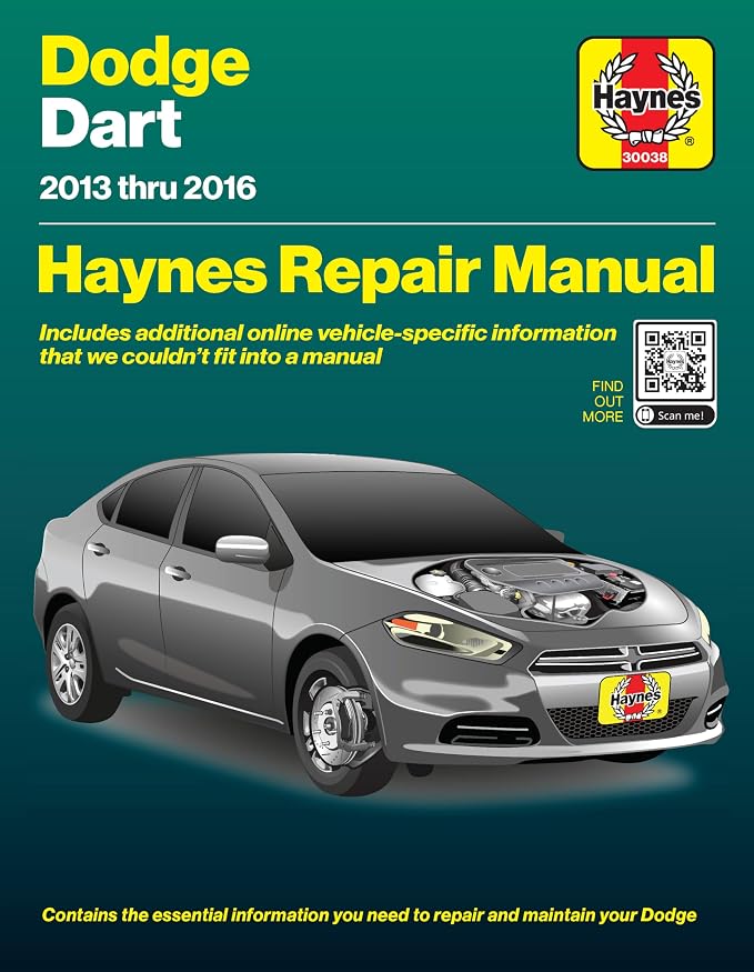 Haynes Dodge Dart (2013-2016) Repair Manual – Maintenance, Troubleshooting, Wiring Diagrams, Step-by-Step DIY Instructions, and Free Online Access