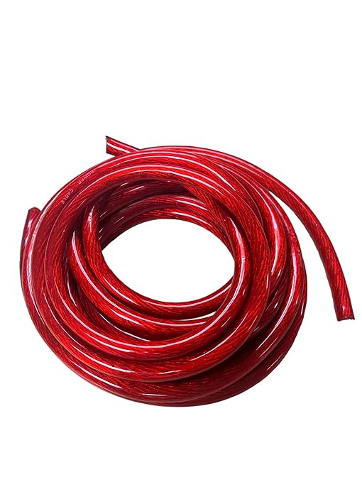 IMC Audio 1/0 Gauge CCA Power Red Wire Cable (50ft Red) Battery Cable Wire, Automotive, Car Audio Speaker Home Stereo System, RV Trailer, Amp Wiring 0 Guage Power Wire Cable 0 Car Audio