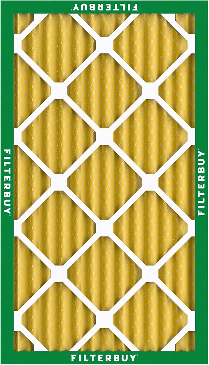 Filterbuy 16x25x2 Air Filter MERV 11 Superior Pet & Allergy Defense (5-Pack), Electrostatic Pleated HVAC AC Furnace Filters Replacement (Actual Size: 15.50 x 24.50 x 1.75)