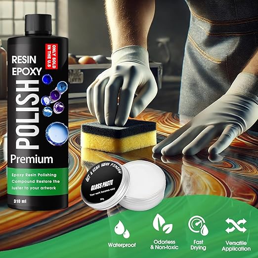 Premium Epoxy Resin Polishing Kit - Epoxy Resin Polishing Compound，for Scratching, Sanding, and Polishing
