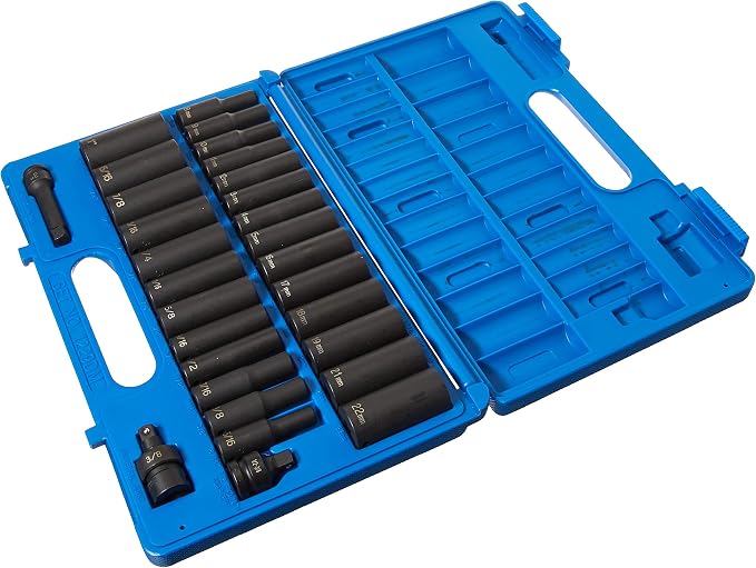 Grey Pneumatic (1229DM 3/8" Drive 29-Piece Deep SAE/Metric Socket Set