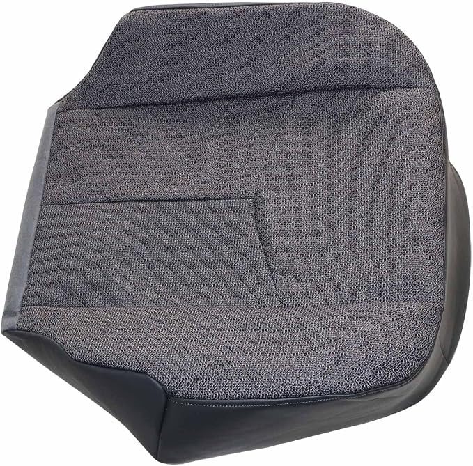 GXARTS Driver Side Bottom Replacement Cloth Seat Cover Dark Gray #69C Compatible with Chevy Silverado 1500 2500 3500 1500HD 2500HD GMC Sierra 2003-2007 Seat Cushion Protector Cloth Cover