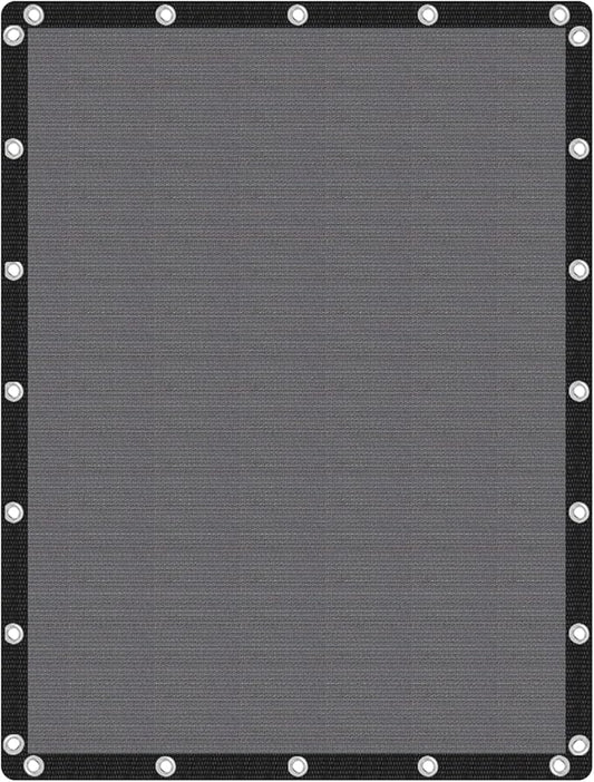 VICLLAX Shade Fabric Sun Shade Cloth Privacy Screen with Grommets for Patio Garden Pergola Cover Canopy 8x12 FT, Grey