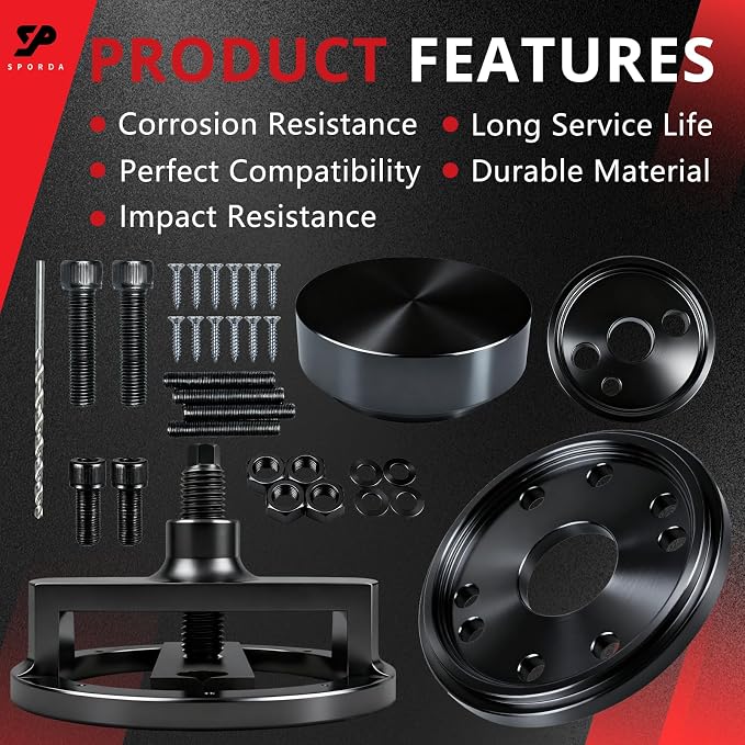 Crankshaft Seal Remover & Installer Tool Set, 1 Set | Front & Rear,Wear Sleeve Installer Included,Fits Cummins 3.9L 5.9L 6.7L 1989-2016,Replace 3824500,ST-224C,3824078,3824498