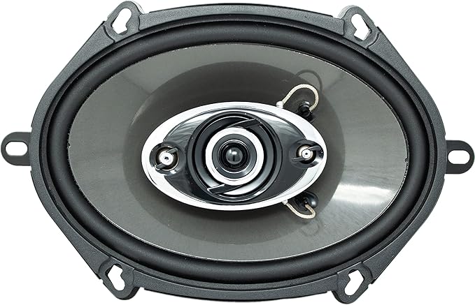 AUDIOTEK 2X K7 5x7 / 6x8 in 4-Way 380 Watts Coaxial Car Speakers CEA Rated 4 Ohm for Car, RV, ATV, Motorcyle (Pair) (2 Speakers)