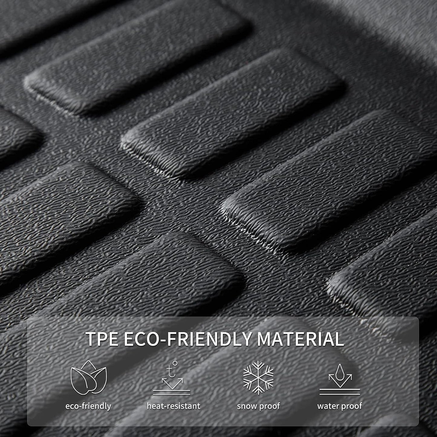 KELCSEECS® Floor Mats Custom Fit for Hyundai Elantra 2025 2024 2023 2022 2021& Elantra N All Weather Protection TPE Heavy Automotive Floor Liners 1st & 2nd Row Full Set Accessories, Black