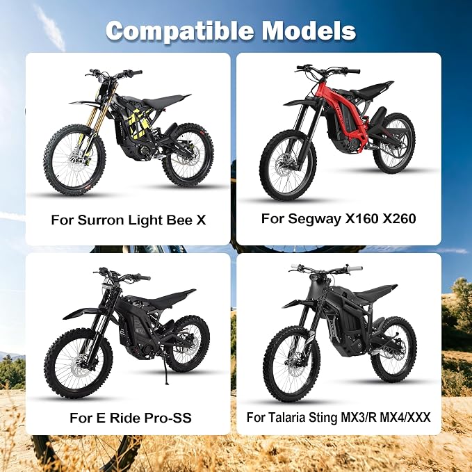 Rear Hydraulic Brake Kit & Brake Caliper Master Cylinder Assembly for Surron Light Bee X Segway X160 X260 Talaria Sting MX3/R MX4/XXX Electric Dirt Bike Parts