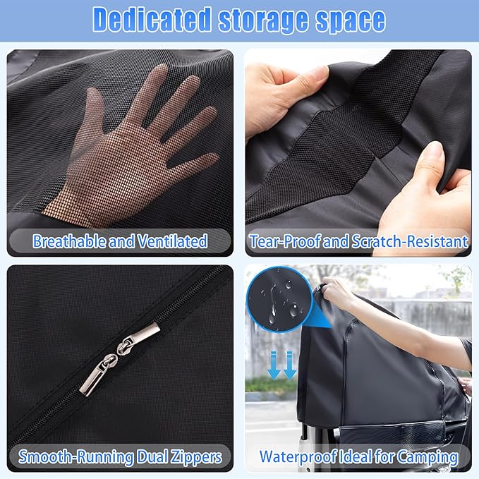 ZATOOTO Car Window Shades for Toyota RAV4 2019-2024 Car Window Covers Blackout | Double-Layer with Zipper | Airflow and Privacy RAV4 Window Screen with Storage Bag for Camping Napping Traveling