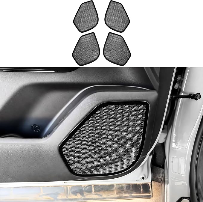 YOUTOOCAR Stainless Steel Door Speaker Decoration Covers Trim Compatible with Kia Telluride 2026 Accessories (Black)