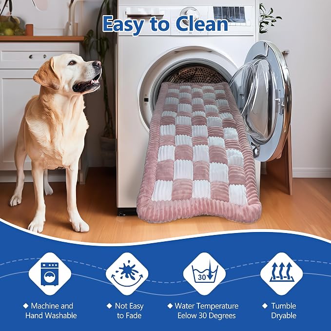 Bundle-2 Items,Thickened Dog Bed for Car Back Seat,Upgraded Bottom Non-Slip,Fits Hard Bottom car seat Cover for Dogs,Premium Mixed Color,Dog Car Seat Cover