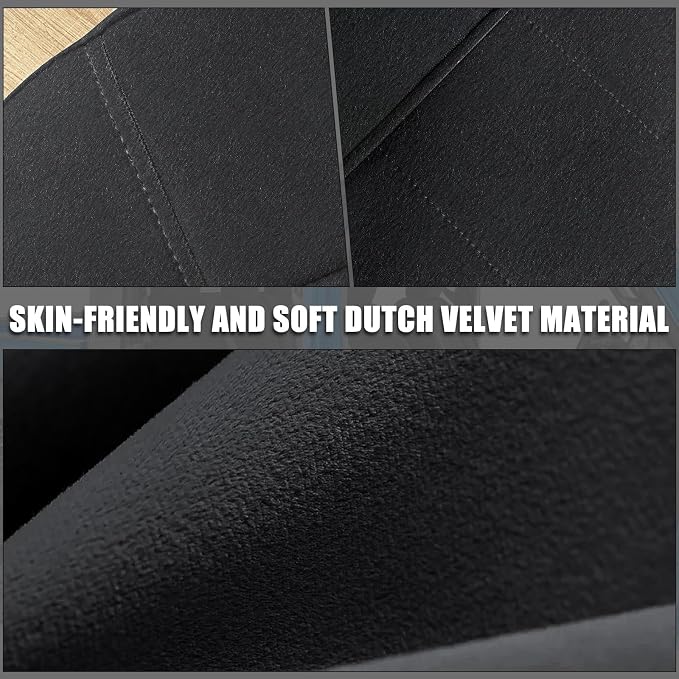 Front Bench Seat Covers Replace for 1984-1993 Chevy Corvette C4 Standard Model Seat, Soft Dutch Velvet Composite Foam Lining Breathable Seat Cover Cushion