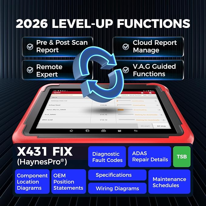 2026 NEW LAUNCH X431 PROS V5.0 Bidirectional Scan Tool, Free Update, ECU Online Coding, CANFD&DOIP, FCA AutoAuth, V.A.G Guide, 37+ Reset for All Cars, OEM Full System Car Scanner