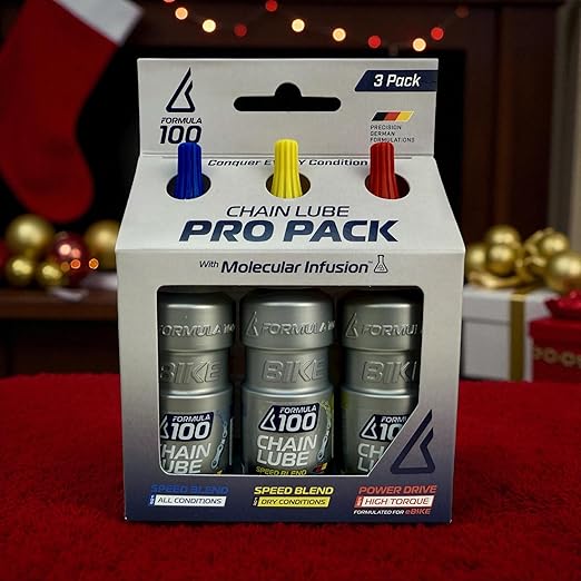 Chain Lube Pro Pack with All Conditions, Dry Conditions, & eBike Lubricant – Collection of Lubricant for Bicycles & Electric Bikes – Protects Against Wear & Corrosion – Three 50ml Bottles