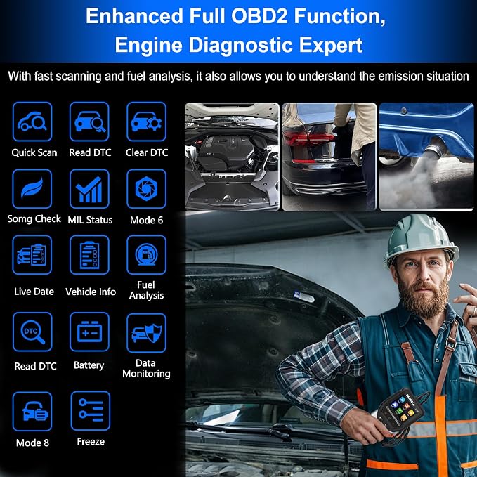 Z100 Fit for BMW-OBD2-Scanner, Car Code Readers, Full-System-Car-Diagnostic-Tools, with Battery Registration Tool, Oil Reset, ABS Bleed, EPB Reset, TPS Regulation (Black)