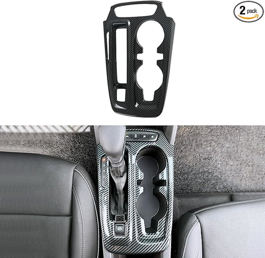 2 Pcs Center Central Control Gear Shift Panel Trim Protection Cover for Chevrolet Trailblazer 2024-2026 Gears Shifter Console Panels Decoration Accessories (Imitation Carbon Fiber Pattern)