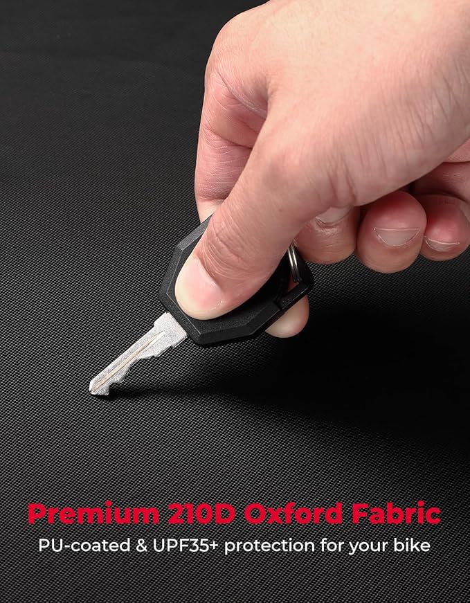 KEMIMOTO Motorcycle Half Cover Outdoor Waterproof Storage Bag Fit Lightweight Fit for Rebel CMX300 500 1100 Sportster Iron 883 Shadow Vulcan S Boulevard S40 Rain Snow Dust Protection Cover