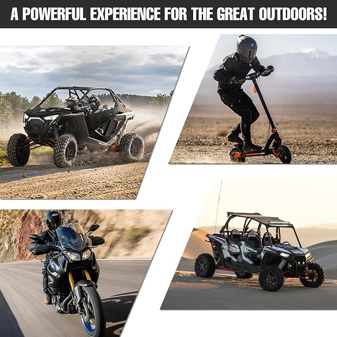 Lithium Motorcycle Battery, Forgetyo YTX14-BS 12.8V 8AH 600A LiFePO4 AUX14 Auxiliary Batteries, ATV UTV Jet Ski Snowmobile Battery
