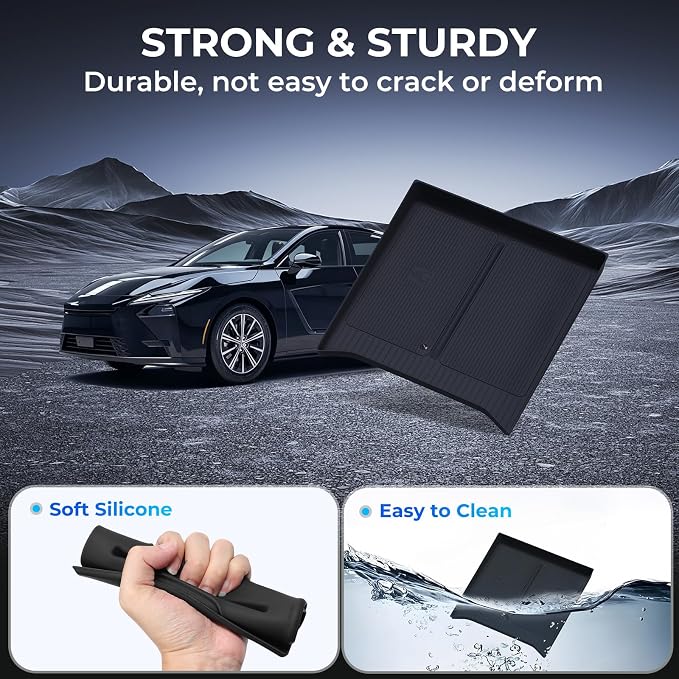 Wireless Charging Protective Mat for Lexus ES/ES350e/ES350h/ES500e 2026, Interior Accessories Center Console Silicone Anti-Slip Wireless Charger Cover Pad Protector for 2026 ES, Black