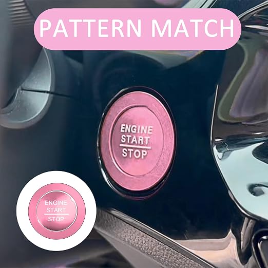 Knob Covers for Honda Civic Accessories 2026 2025 2022-2024 for CRV 2026 2025-2023 for Acura Integra 2025 2024 2023 Hazard Warning Lights, AC, Air Vent, Audio, Push Start Button Cover Ring 12Pcs(Pink)