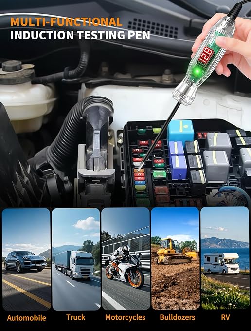 V880 OBD2 Scanner Diagnostic Tool and P40 3-70V Automotive Test Light