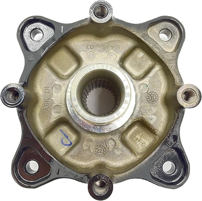 Polaris Rear Wheel Hub, Machined, Black, for RANGER Models - 5143629-067