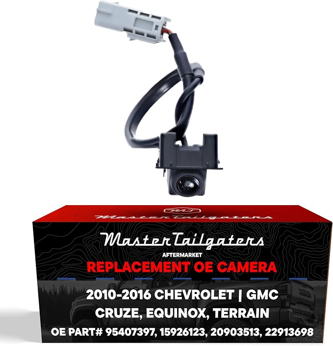 Master Tailgaters Replacement for Chevrolet Cruze (2013-2016), Equinox (2012-2013) / GMC Terrain (2010-2013) Backup Camera OE Part # 95407397, 15926123, 20903513, 22913698