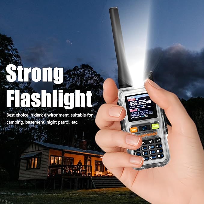 2 Pack BAOFENG UV-5R Mini Two Way Radio BF-5R Mini Walkie Talkie Wireless Power Adjustable Tiny Size Frequency Copy 999 Channels USB-C Charger