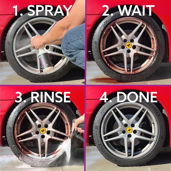 Image Wash Products Iron Remover - 1 Gallon - for Industrial Fallout, Brake Dust, and Iron Stains - Safe for All Surfaces Including Homes and Cars/Trucks - Remove Orange Stains Fast & Easy