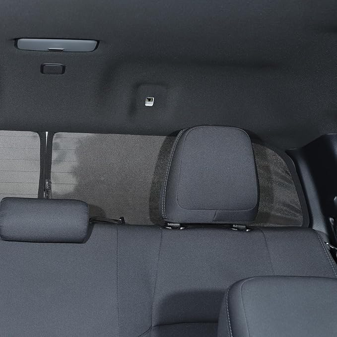 Daeiclru Car Window Shade Compatible with Toyota Tacoma 2024 2025, Trunk Mesh Back Window Sun Shade Glare Shield and UV Rays Protection 4th Gen Tacoma Accessories