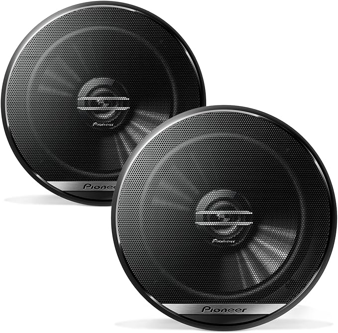 PIONEER G-Series TS-G1620F 6.5” 2-Way Speakers (Pair) – 300W Max, Balanced Sound + Smooth Treble, Great Stock Replacement, High-Efficiency Speaker Designed for OEM Power