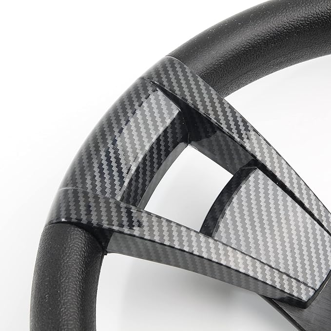 14inch Carbon Fiber Grip Golf Cart Steering Wheel for Golf Cart Club Car DS and Club Car Precedent EZGO Yamaha Steering Wheel