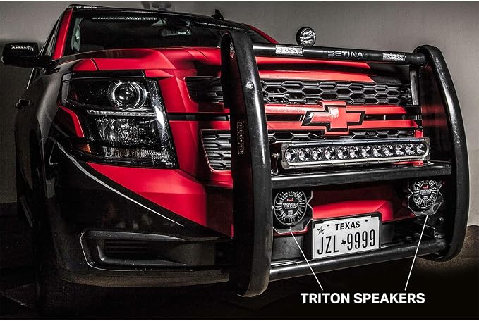Feniex Triton 100 Watt Speaker | Universally Compatible with Any Siren, Ultra Rugged | Emergency Vehicle Speaker