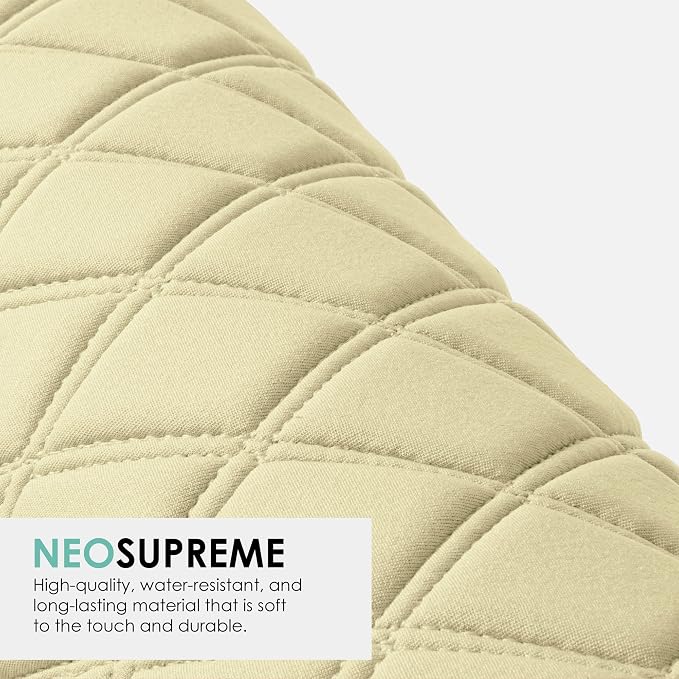 FH Group Custom Fit Car Seat Covers Specifically Made for 2016–2022 Honda Pilot, 3 Row Full Set Beige Ultraflex Neoprene, Waterproof Car Seat Cover, Honda Accessories