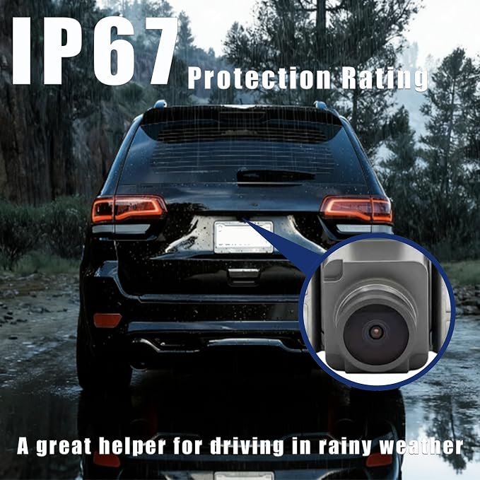 No. 68137943AD Rear View Backup Reverse Parking Camera/Rear View Camera | Compatible with Jeep Grand Cherokee 2014 2015 Chrysler Reverse Park Assist Camera Replaces 68137943AE 68137943AF 68137943AG