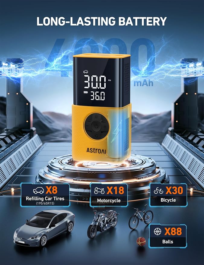 AstroAI L7 Series Portable Tire Inflator Air Compressor