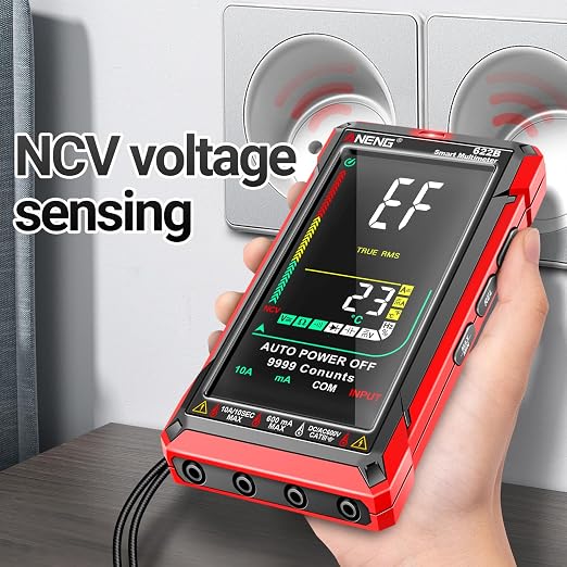 ANENG Digital Multimeter Tester TRMS 9999Counts Smart Auto-Ranging Anti-Burning Ohm Amp Voltmeter with NCV,DC/AC Current,Voltage,Resistance Diodes,Continuity,Capacitance,Temperature