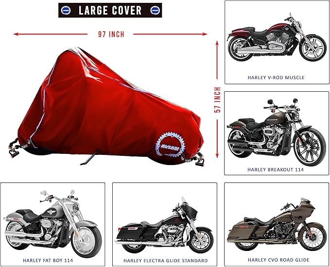 Premium Motorcycle Storage - Motorcycle Covers Waterproof Outdoor Storage - Dirt Bike Cover - Scooter Cover - Moped Cover L