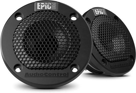 AudioControl EPICPRO3NT Epic PRO 3” Neodymium Tweeters Car Audio Speakers Set (Pair), 180W Max, 4 Ohms, Crossover & Protective Grilles Included, Pro Audio High SPL
